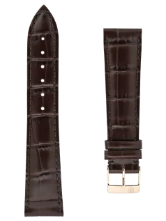 Straps Braun Kalbsleder Mit Krokoprägung 22x18 FCS-DBR22X18 RGP